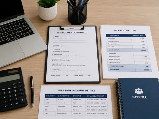 Documents required for payroll outsourcing UAE — employment contracts salary structure and employee records checklist Modest Consulting Services